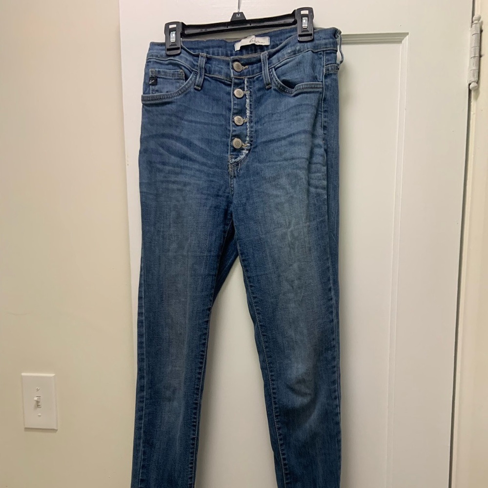 Buckle Skinny Jeans